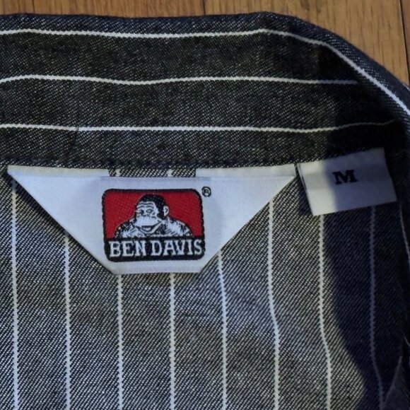 Ben Davis Butcher Stripe Work Shirt Sz. M - Picture 2 of 4